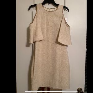 Bell Sleeve, Cold Shoulder Cocktail Dress - Size 8